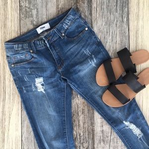 Medium Blue Ripped Jeans